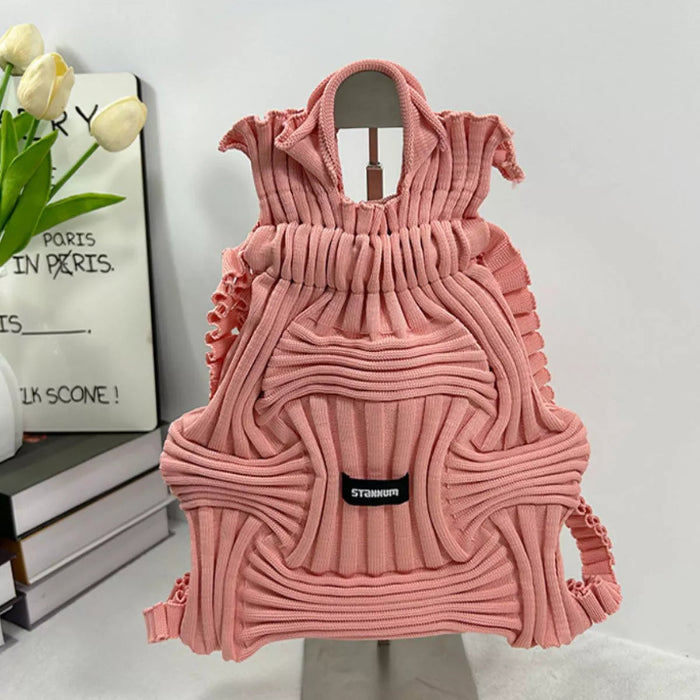 Textured knit backpack — primary view Main image