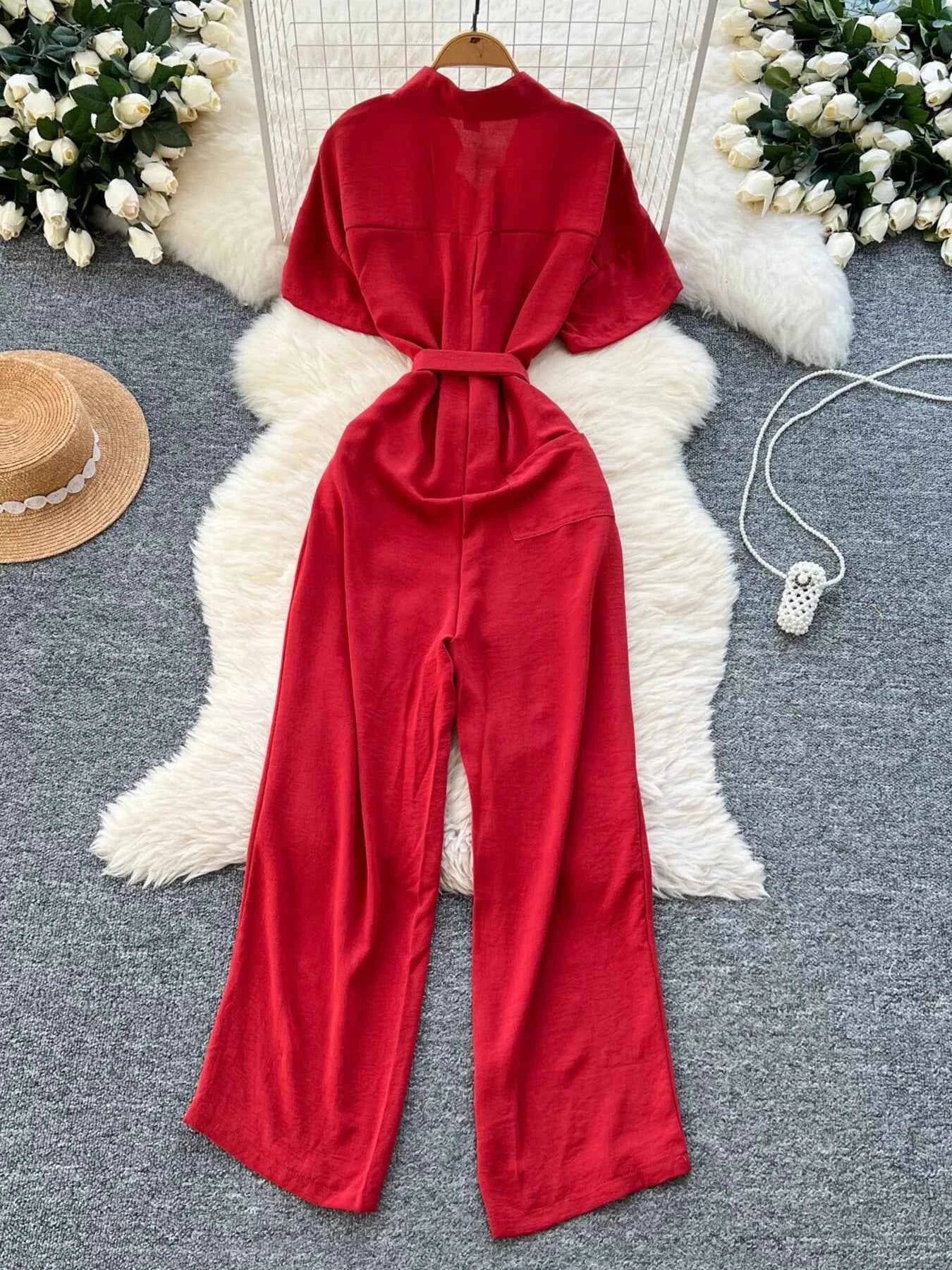 Wide Leg Button Down Jumpsuit Secondary image