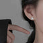 Moonstone stud earrings in 925 sterling silver — additional view 2