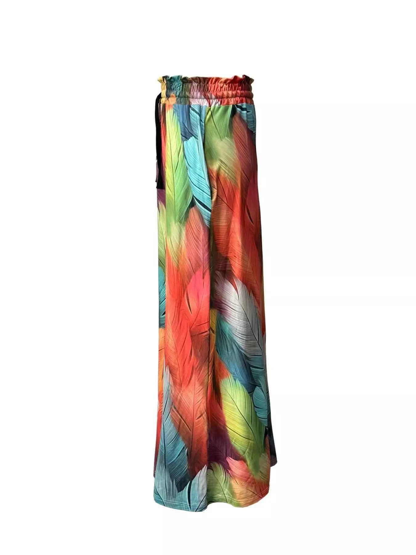 Printed Wide-Leg Pants for Ultimate Comfort and Effortless Style - Splashis