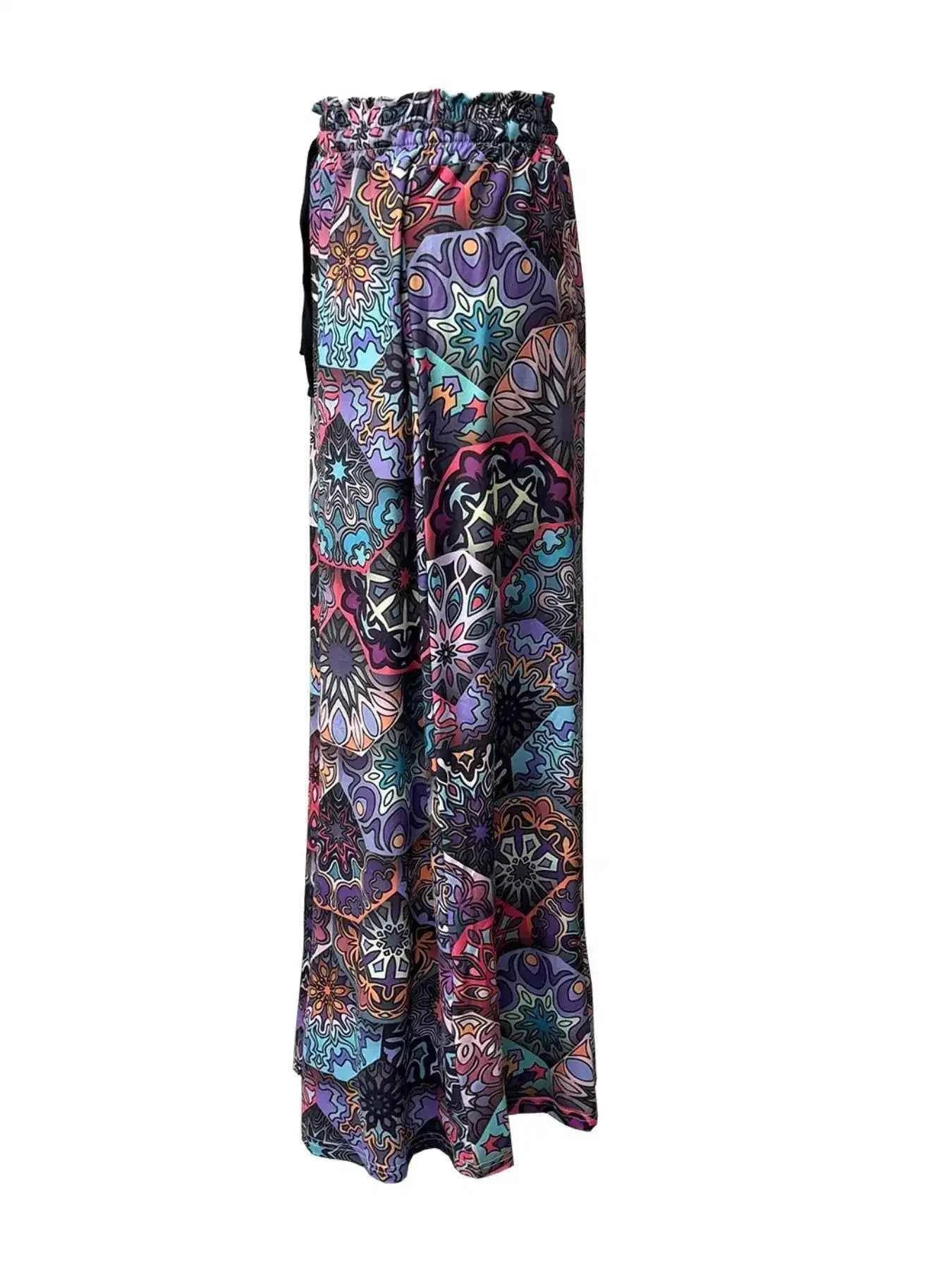 Printed Wide-Leg Pants for Ultimate Comfort and Effortless Style - Splashis