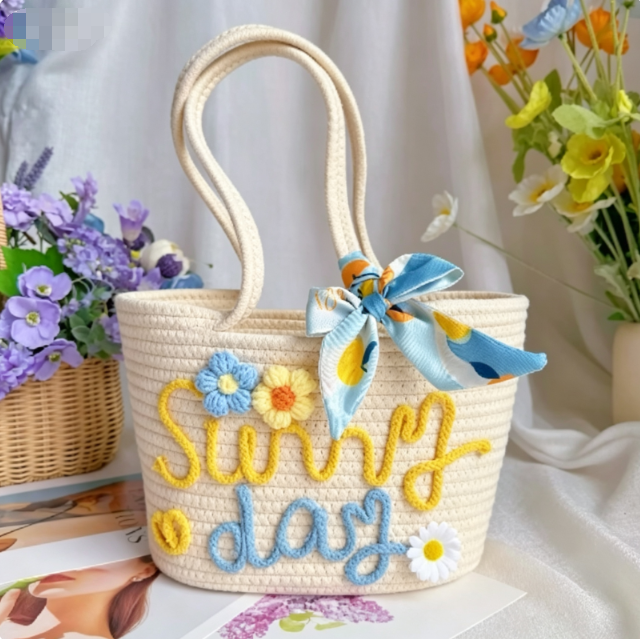 DIY tote bag kit color combination option 1