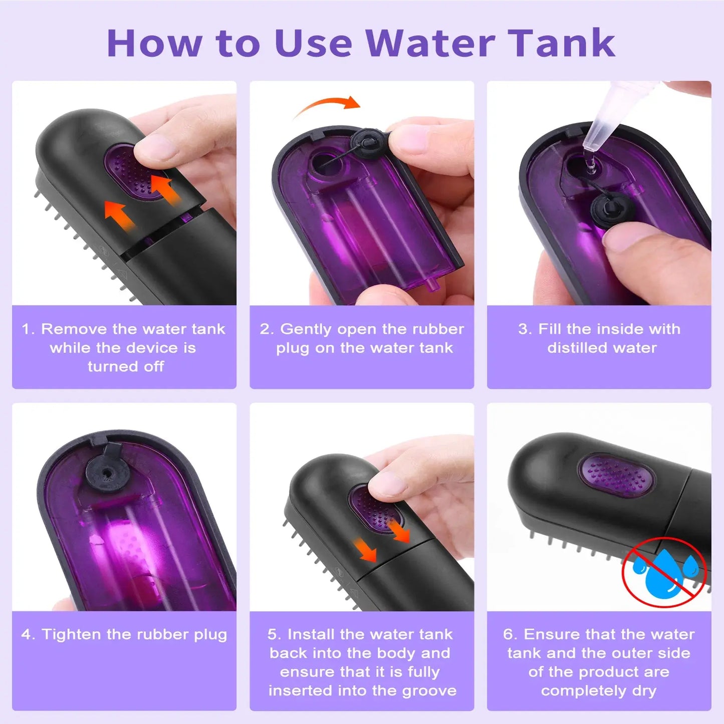Professional Steam Hair Straightener-Personal Care Appliances-Splashis-Splashis