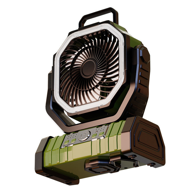 Portable magnetic water mist fan with LED light view 14