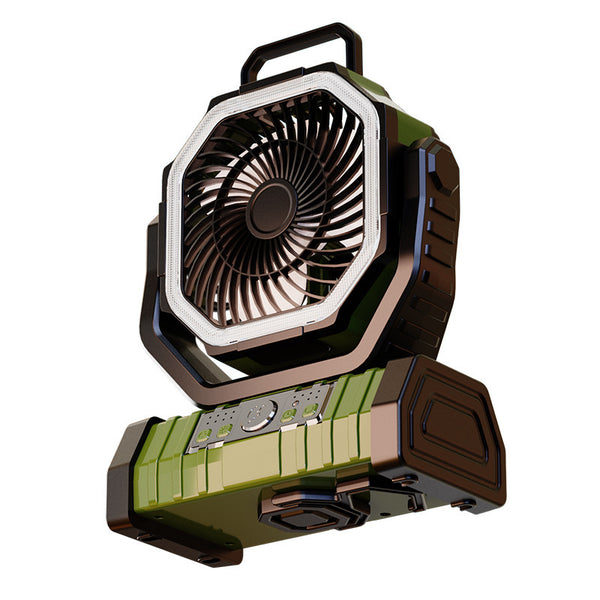 Portable magnetic water mist fan with LED light view 14
