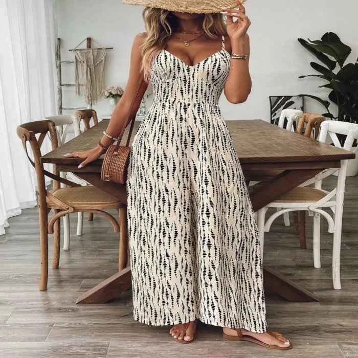 Backless wide leg jumpsuit — primary view Main image