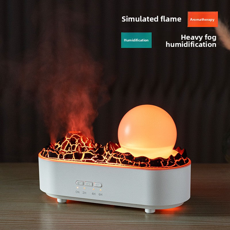 Desktop Humidifier with Flame Effect and Aromatherapy Zweitbild