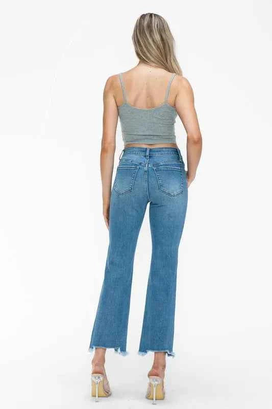 Versatile Distressed Crop Denim Jeans Secondary image