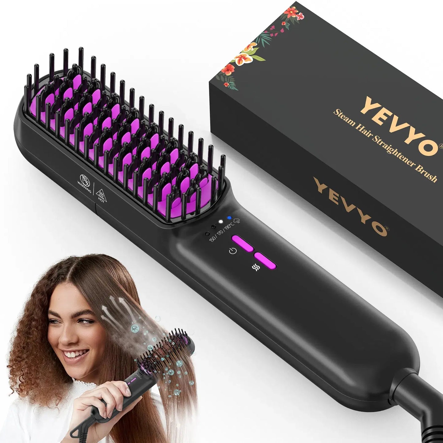 Professional Steam Hair Straightener-Personal Care Appliances-Splashis-Splashis