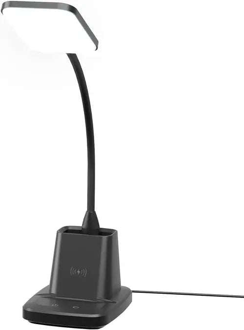 All-in-One LED Lamp & Organizer Splashis 10W wireless charging 3 color modes 4 in 1 lamp adjustable brightness adjustable desk lamp aesthetic ambient lighting anti glare lamp apartment essentials beauty light bedroom decor bedroom lamp bedside