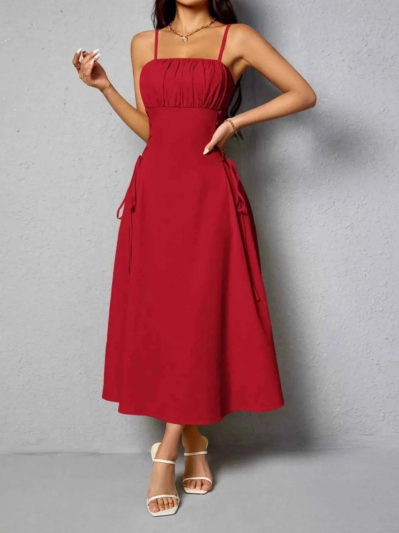 Lace-up cami dress — additional view 10