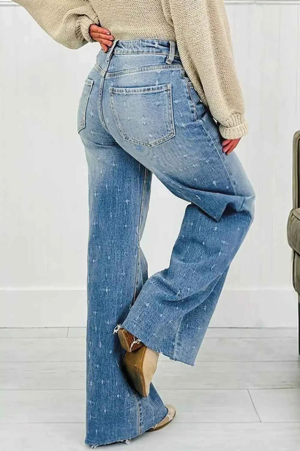 Distressed tummy control jeans — additional view 2