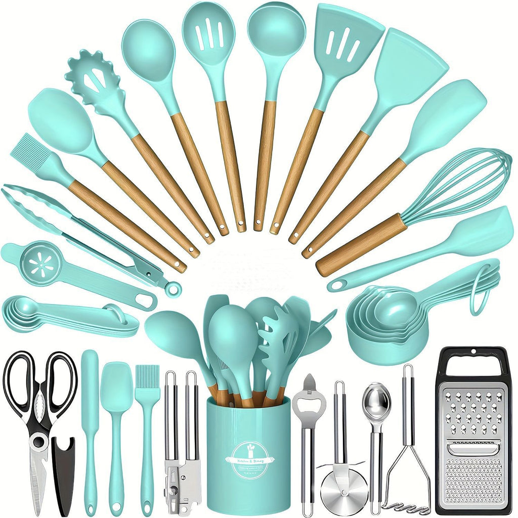 Kitchen tool set heat-resistant silicone detail
