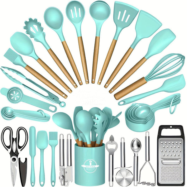 Kitchen tool set heat-resistant silicone detail