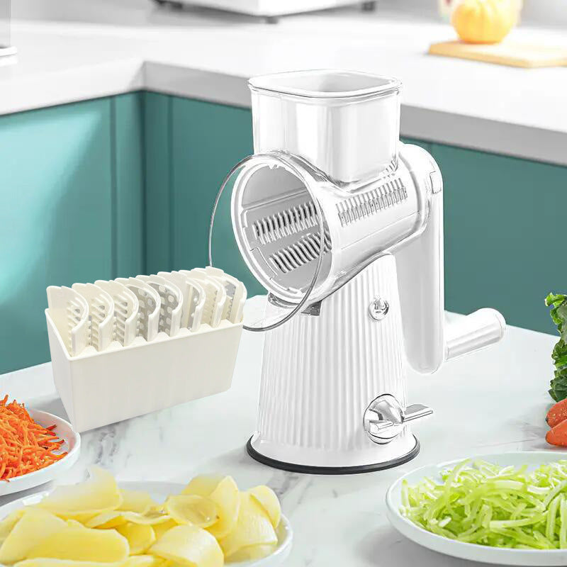 Vegetable cutter blade set close-up