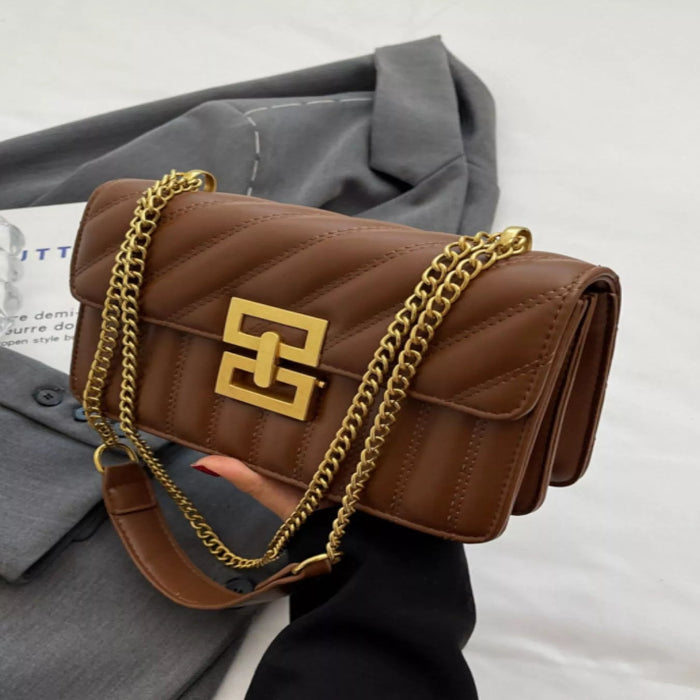 Quilted flap chain shoulder bag — primary view Main image