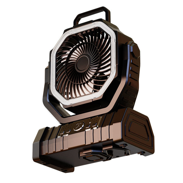 Portable magnetic water mist fan with LED light view 10