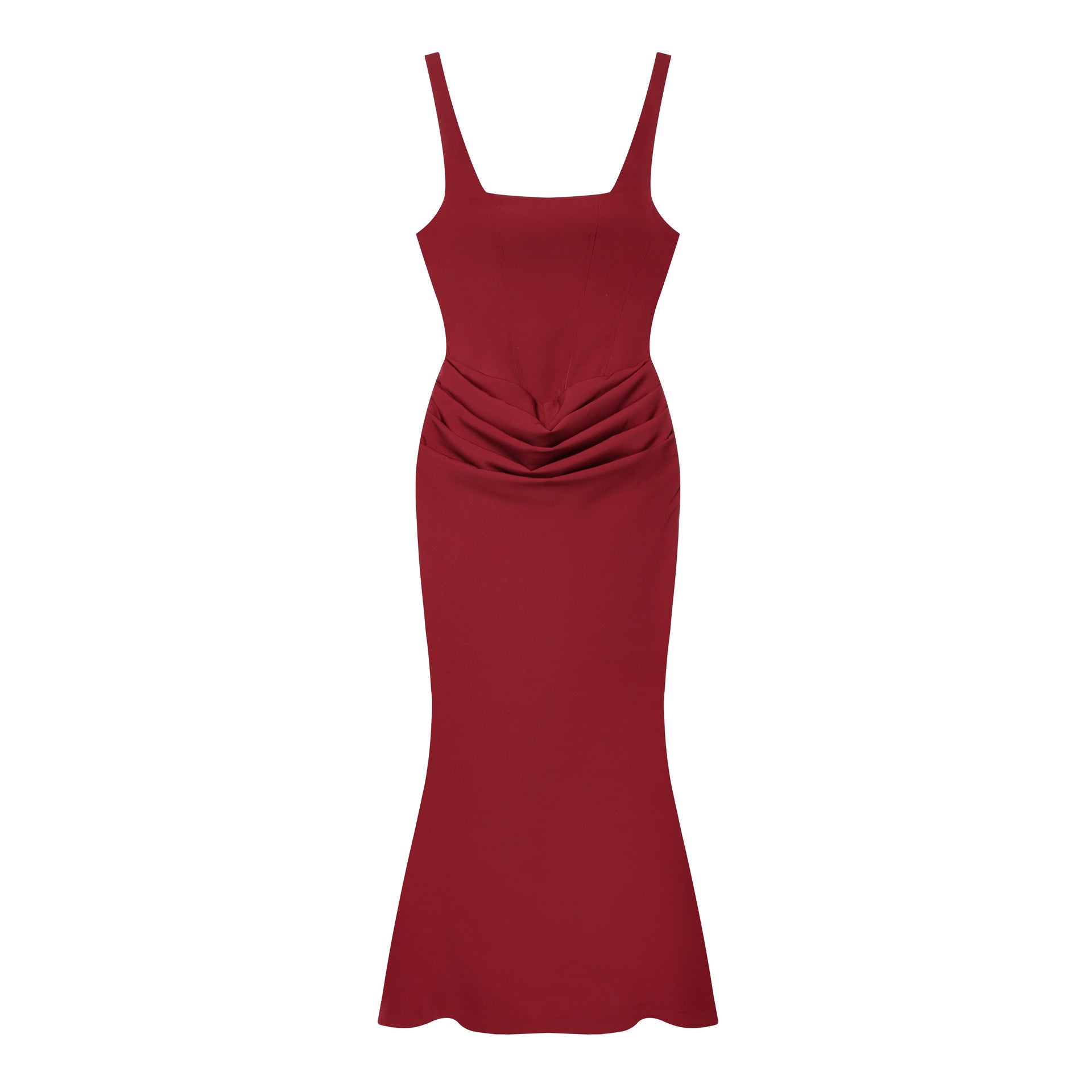 Wrap-style high-waist evening dress — additional view 7
