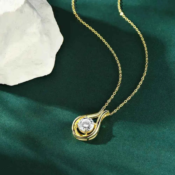 2ct D color moissanite necklace in 925 sterling silver — additional view 9