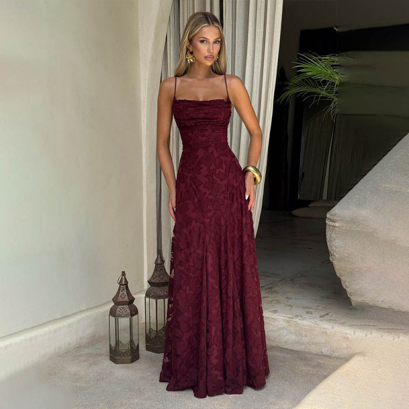 Lace backless evening dress — primary view Main image