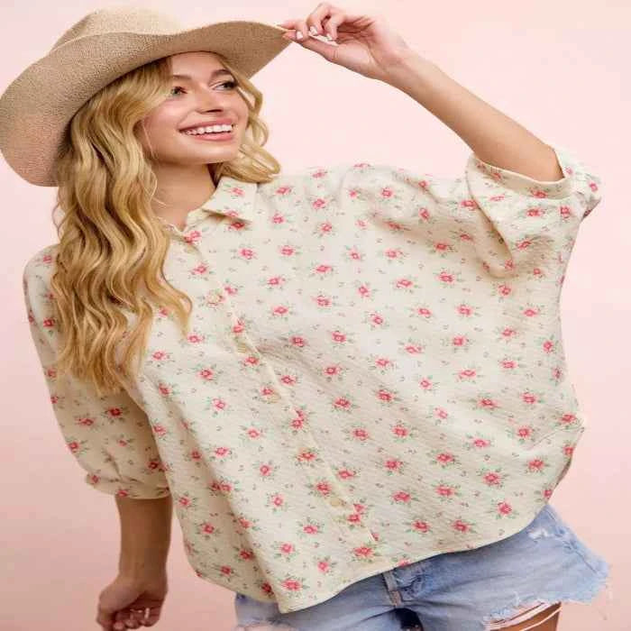 Flower print dolman blouse — primary view Hauptbild