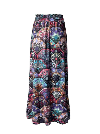 Printed Wide-Leg Pants for Ultimate Comfort and Effortless Style - Splashis