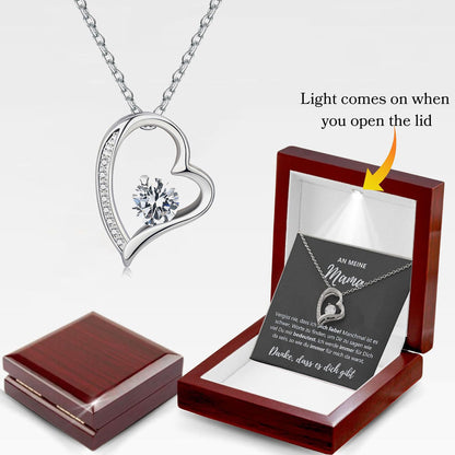 Heart Shape Zirconia Necklace - Splashis