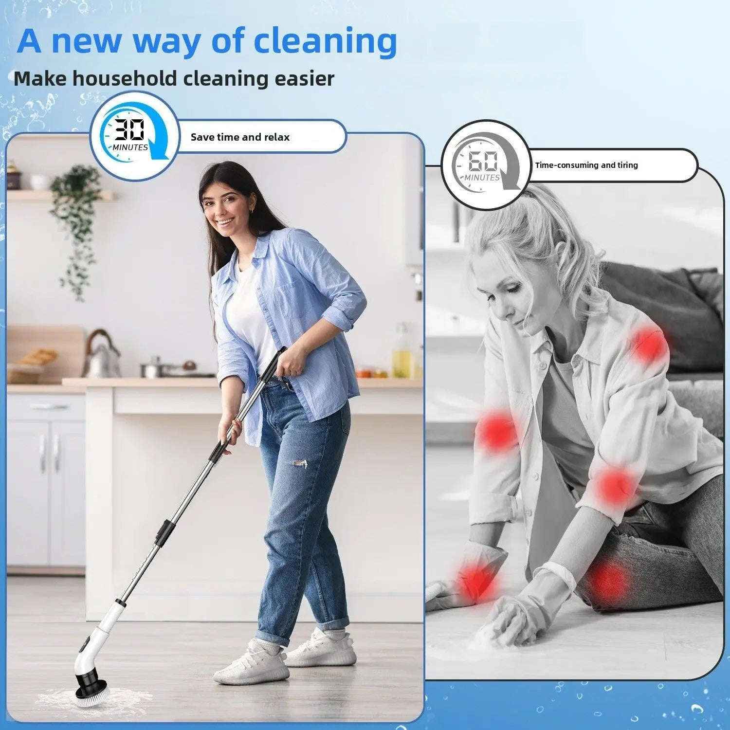 Cordless Electric Cleaning Brush for Deep, Effortless Cleaning Solutions Secondary image