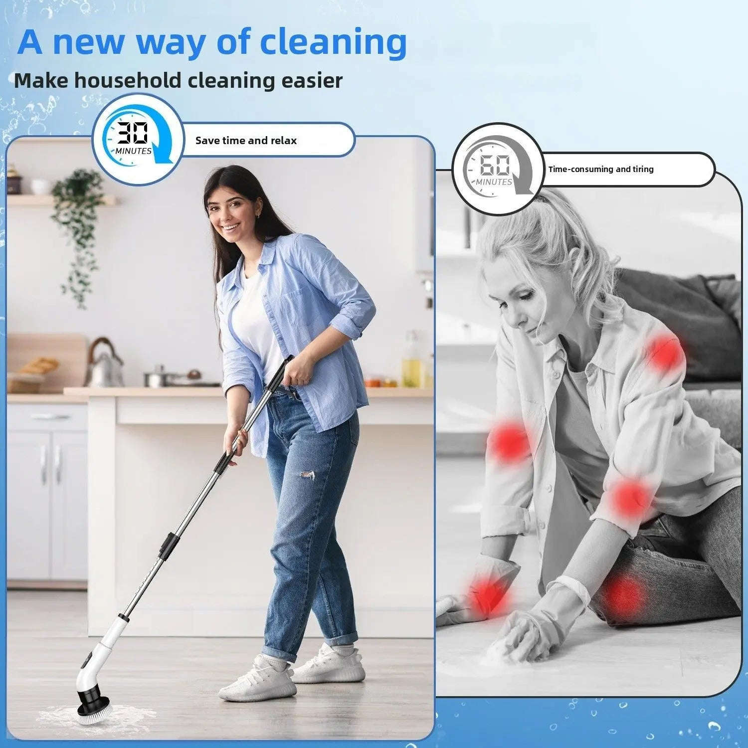 Cordless Electric Cleaning Brush Splashis bathroom cleaning brush bathroom power brush bathtub cleaner cordless cleaning brush deep cleaning tool electric scrub brush electric spin scrubber electric tile cleaner floor scrubber grout cleaner