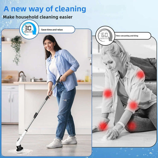 Cordless Electric Cleaning Brush Splashis bathroom cleaning brush bathroom power brush bathtub cleaner cordless cleaning brush deep cleaning tool electric scrub brush electric spin scrubber electric tile cleaner floor scrubber grout cleaner