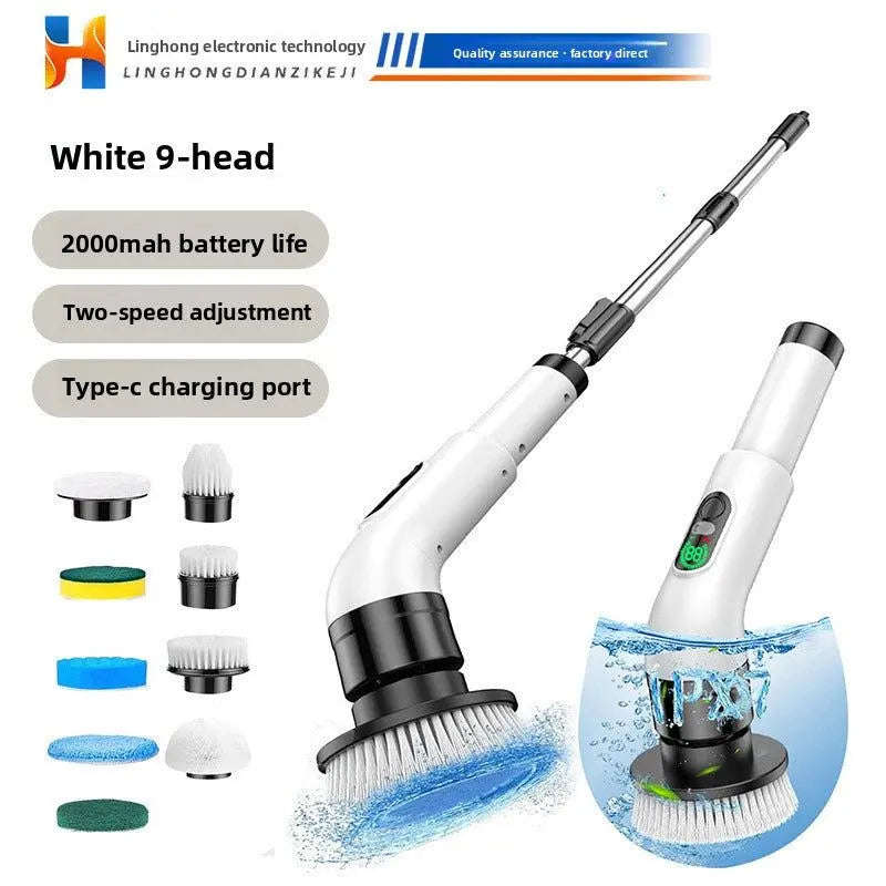 Cordless Electric Cleaning Brush Splashis bathroom cleaning brush bathroom power brush bathtub cleaner cordless cleaning brush deep cleaning tool electric scrub brush electric spin scrubber electric tile cleaner floor scrubber grout cleaner