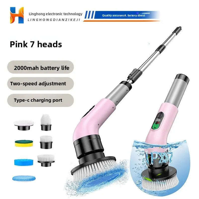Cordless Electric Cleaning Brush Splashis bathroom cleaning brush bathroom power brush bathtub cleaner cordless cleaning brush deep cleaning tool electric scrub brush electric spin scrubber electric tile cleaner floor scrubber grout cleaner