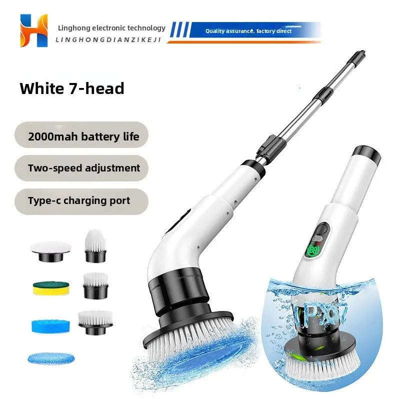 Cordless Electric Cleaning Brush Splashis bathroom cleaning brush bathroom power brush bathtub cleaner cordless cleaning brush deep cleaning tool electric scrub brush electric spin scrubber electric tile cleaner floor scrubber grout cleaner