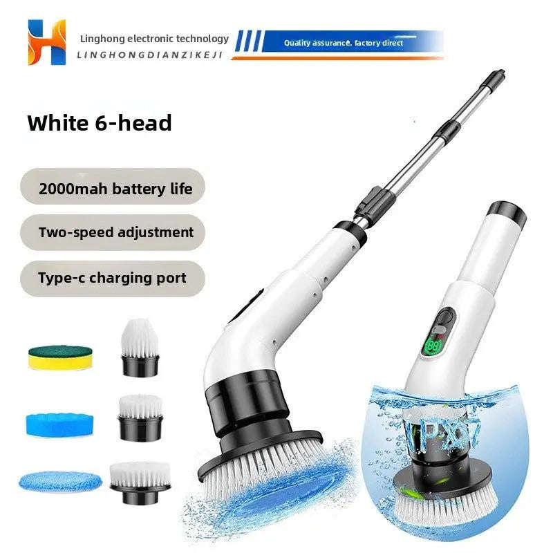 Cordless Electric Cleaning Brush Splashis bathroom cleaning brush bathroom power brush bathtub cleaner cordless cleaning brush deep cleaning tool electric scrub brush electric spin scrubber electric tile cleaner floor scrubber grout cleaner