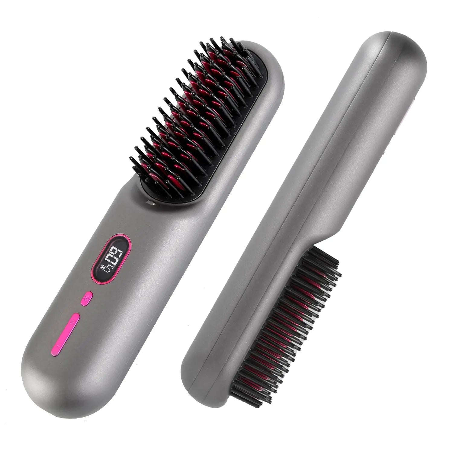 Cordless Hair Straightener Brush Splashis 12 heat settings 12 Heat Settings (248-446°F) 12 Temps & 40-Min Battery | Portable Frizz-Free Styling Anywhere 30 second heat up adjustable heat brush adjustable temperature brush affordable luxury