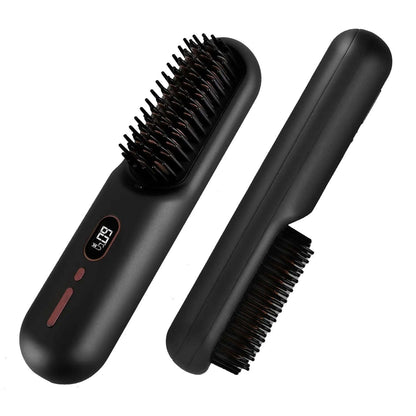 Cordless Hair Straightener Brush Splashis 12 heat settings 12 Heat Settings (248-446°F) 12 Temps & 40-Min Battery | Portable Frizz-Free Styling Anywhere 30 second heat up adjustable heat brush adjustable temperature brush affordable luxury