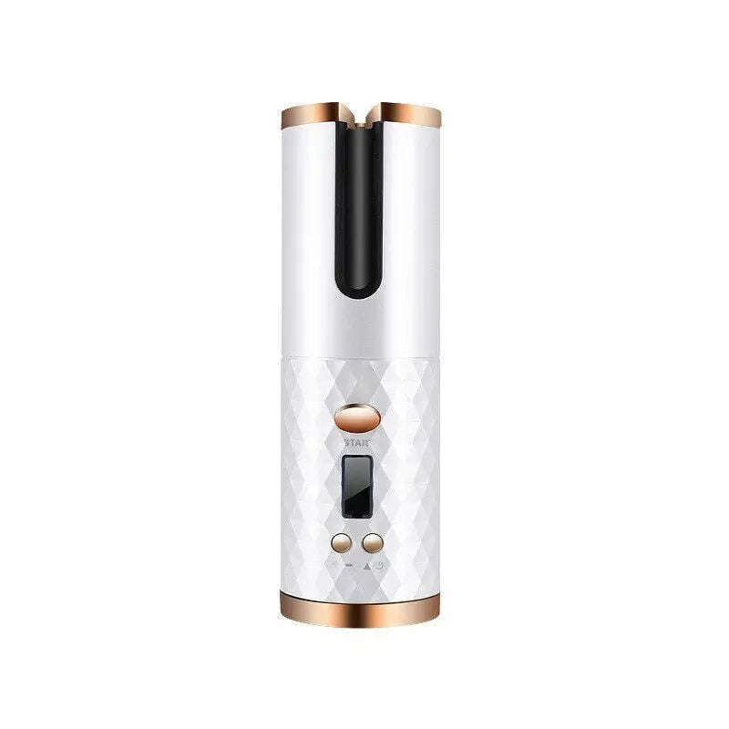 Cordless Wireless Hair Curler Splashis 5000mAh Battery 6 Temperature Settings adjustableheat Alternating Curls Anti-Scald Design Anti-Tangle Technology At-Home Salon Auto Curler Auto Shut-Off auto-rotating Automatic Rotation Beauty Gadget