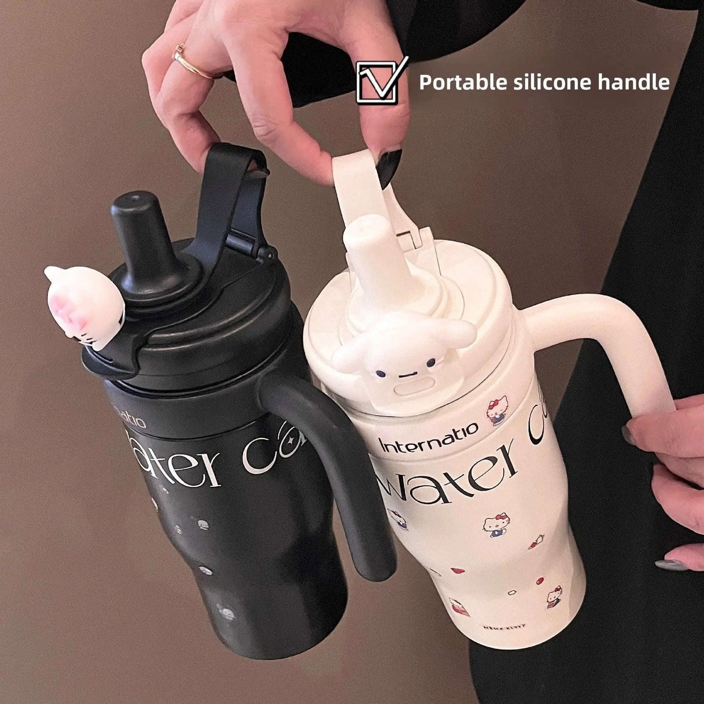 Cute Insulated Travel Tumbler Splashis 550ml tumbler aesthetic water bottle anime tumbler anti-spill tumbler back to school water bottle BPA free tumbler character lid tumbler character water bottle cute coffee cup cute gift ideas cute
