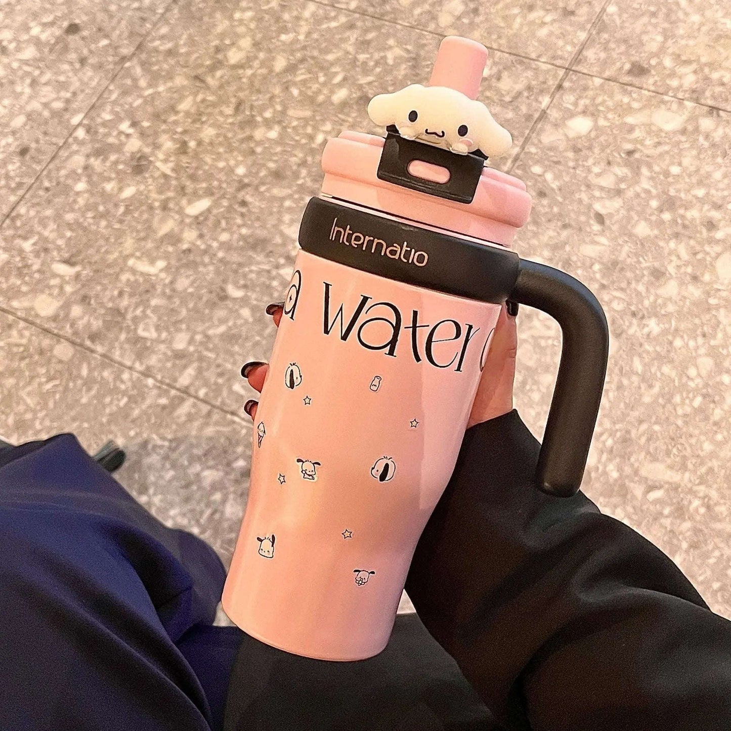 Cute Insulated Travel Tumbler Splashis 550ml tumbler aesthetic water bottle anime tumbler anti-spill tumbler back to school water bottle BPA free tumbler character lid tumbler character water bottle cute coffee cup cute gift ideas cute
