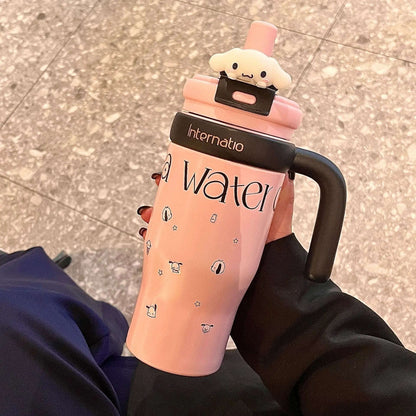 Cute Insulated Travel Tumbler Splashis 550ml tumbler aesthetic water bottle anime tumbler anti-spill tumbler back to school water bottle BPA free tumbler character lid tumbler character water bottle cute coffee cup cute gift ideas cute