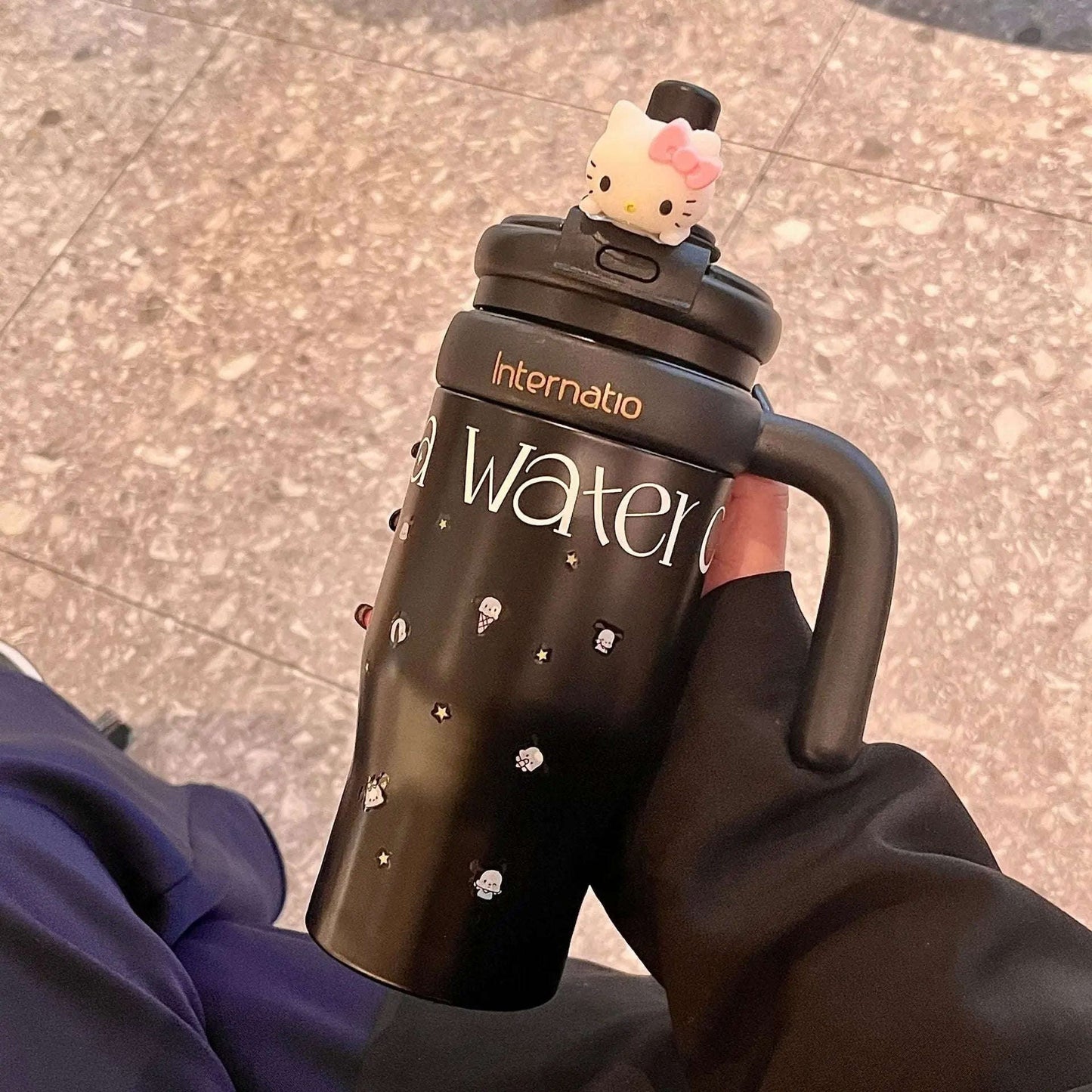 Cute Insulated Travel Tumbler Splashis 550ml tumbler aesthetic water bottle anime tumbler anti-spill tumbler back to school water bottle BPA free tumbler character lid tumbler character water bottle cute coffee cup cute gift ideas cute