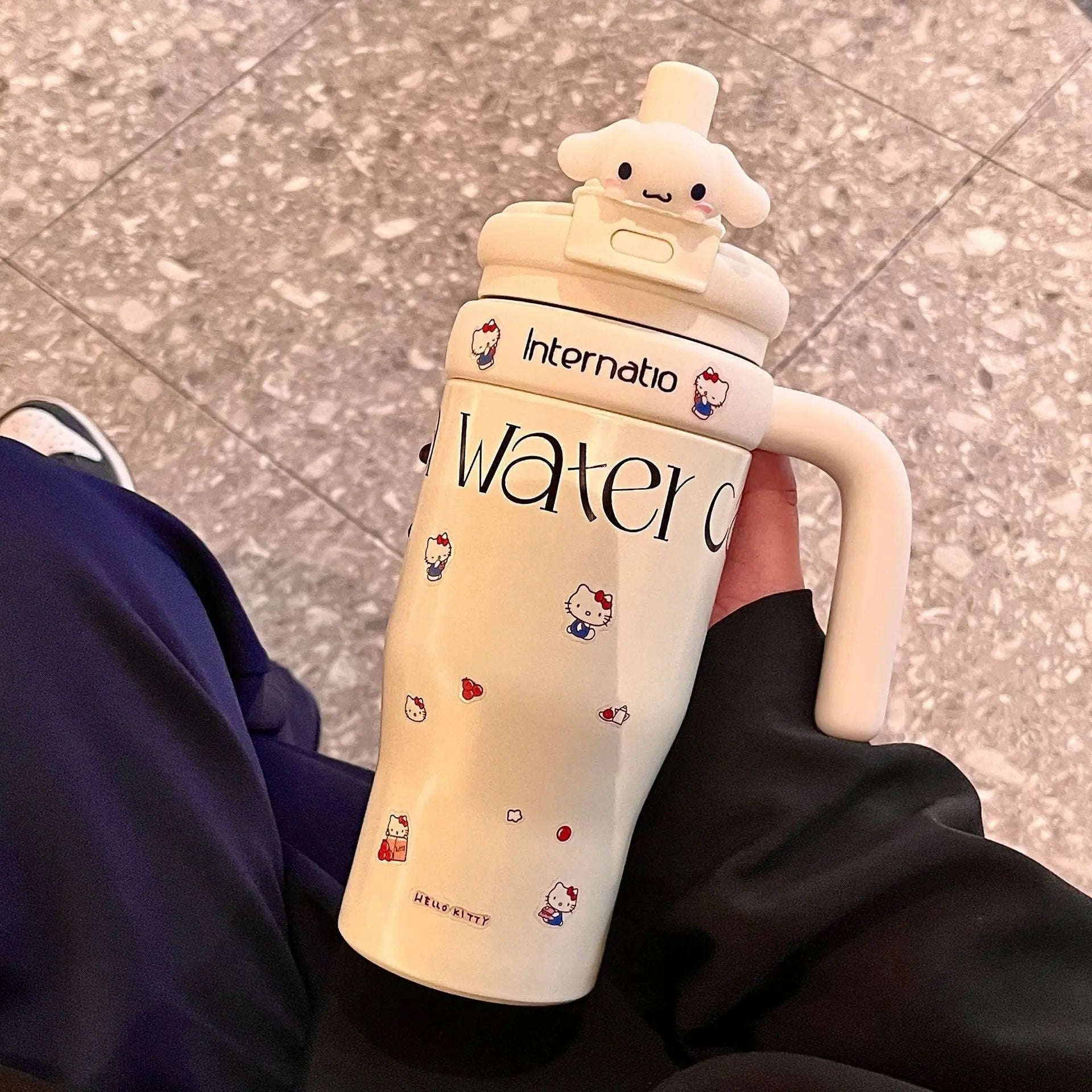 Cute Insulated Travel Tumbler Splashis 550ml tumbler aesthetic water bottle anime tumbler anti-spill tumbler back to school water bottle BPA free tumbler character lid tumbler character water bottle cute coffee cup cute gift ideas cute