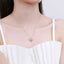 Moissanite antler pendant necklace in 925 silver — primary view