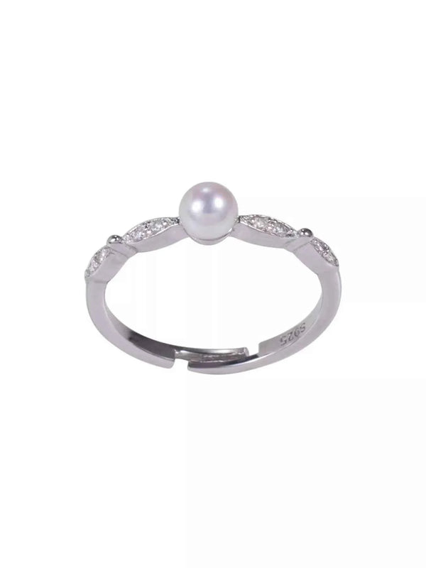 Pearl ring in 925 sterling silver — additional view 5