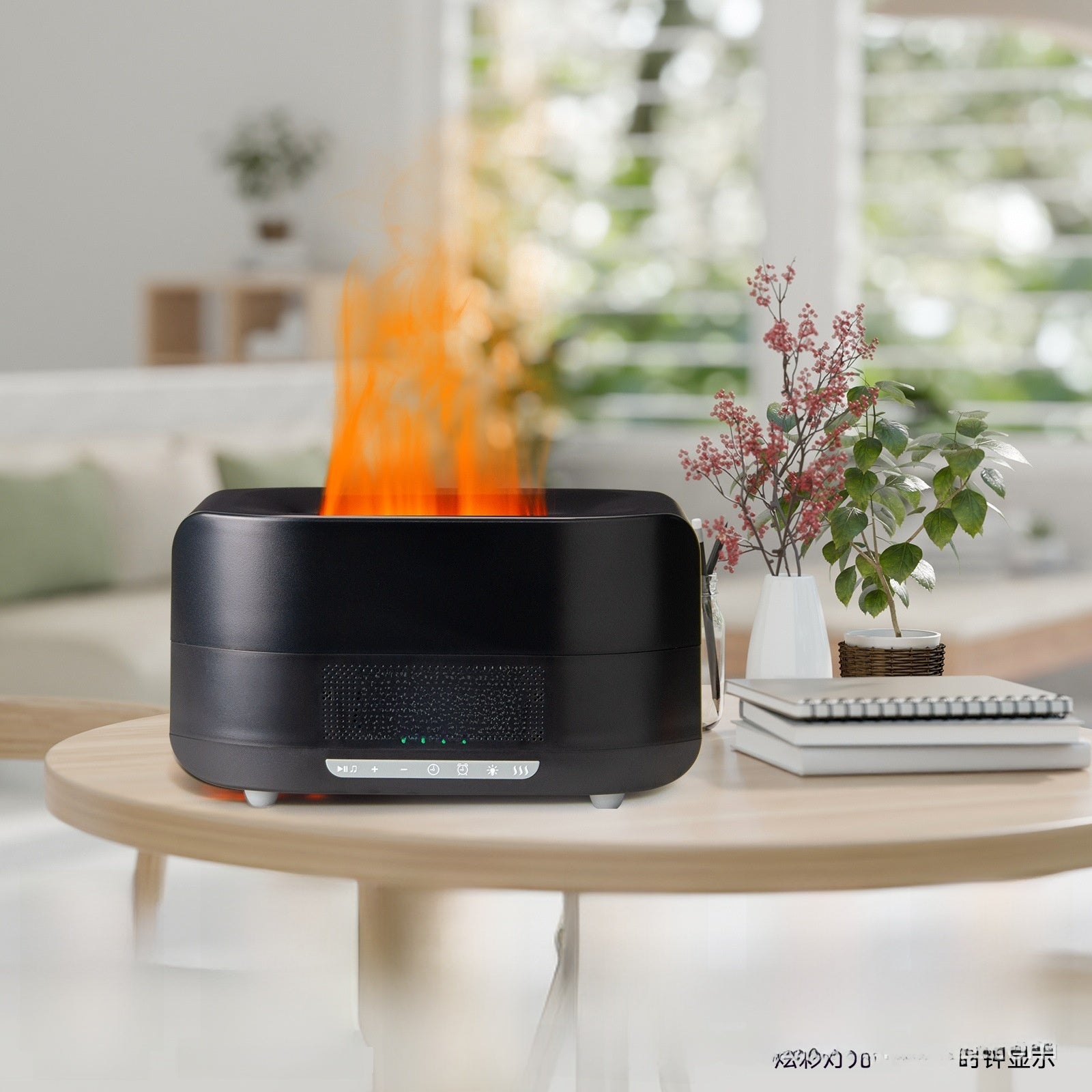 Flame effect aromatherapy machine with humidifier view 25