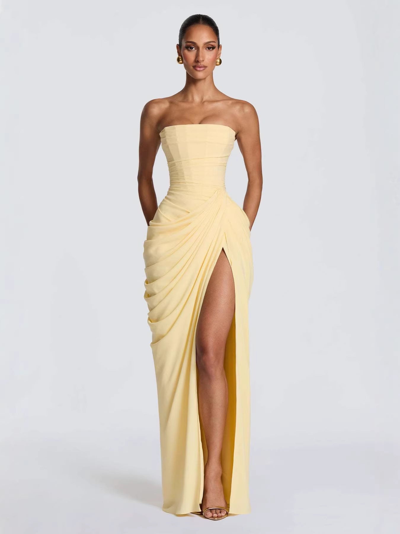 Asymmetrical Off-Shoulder Bodycon Dress - Splashis