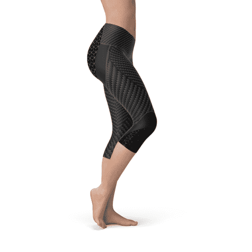 Women Carbon Fiber Sports Capri Leggings Secondary image