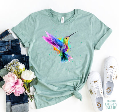 Humming Bird T-shirt made of premium quality cotton featuring a striking design with high quality print