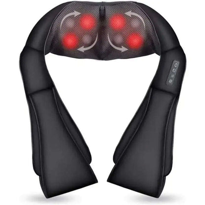 Deep Tissue Neck & Shoulder Massager Splashis 1-2-day-delivery 3d-massager 3drollers affordable-massager arthritis-relief autotimer back-massager back-pain-relief best-value bidirectional birthday-gift budget-friendly-luxury christmas-gift