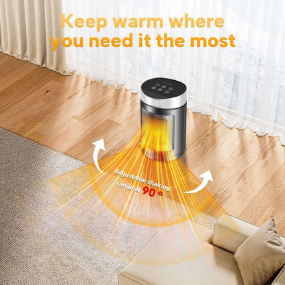 Desktop Graphene Heater with Voice Control and ECO Mode Splashis 1500W-heater 2000W-heater 2024-heater 3-speed-heater 30-square-meter-coverage 36dB-heater adaptive-warmth adjustable-thermostat advanced-heater aerospace-heating affordable-warmth
